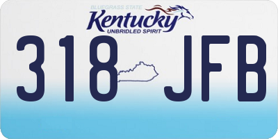 KY license plate 318JFB