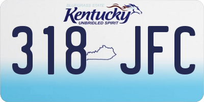 KY license plate 318JFC