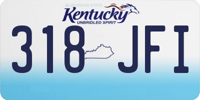 KY license plate 318JFI