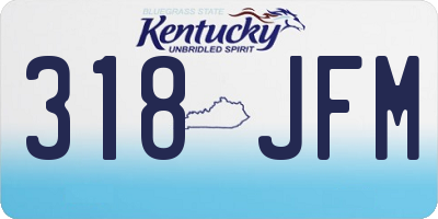 KY license plate 318JFM