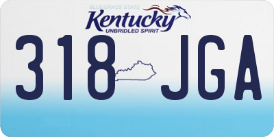 KY license plate 318JGA