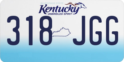 KY license plate 318JGG