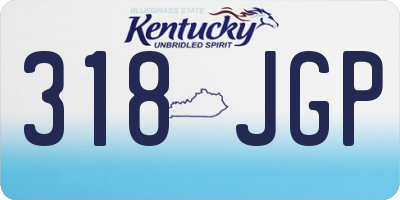 KY license plate 318JGP