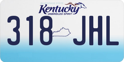KY license plate 318JHL