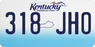 KY license plate 318JHO