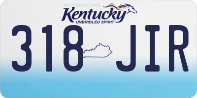KY license plate 318JIR