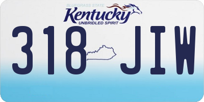 KY license plate 318JIW