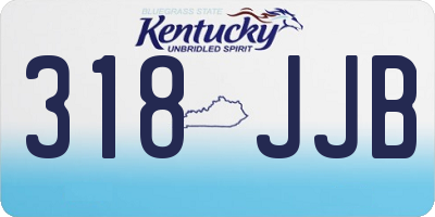KY license plate 318JJB
