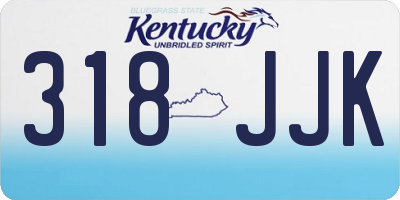KY license plate 318JJK