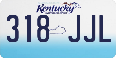 KY license plate 318JJL