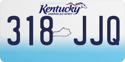 KY license plate 318JJQ