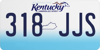 KY license plate 318JJS