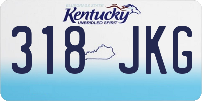 KY license plate 318JKG