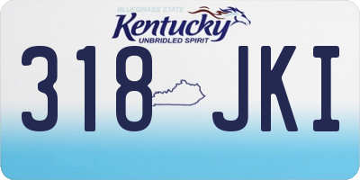 KY license plate 318JKI