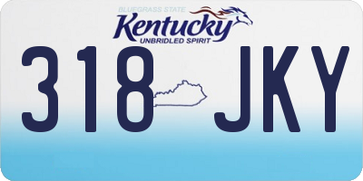 KY license plate 318JKY