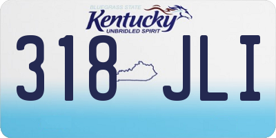 KY license plate 318JLI