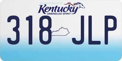 KY license plate 318JLP