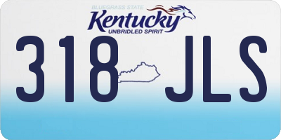 KY license plate 318JLS