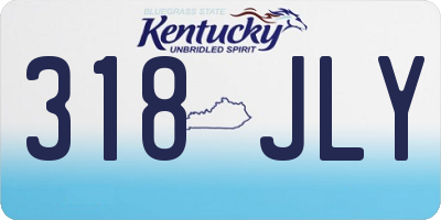 KY license plate 318JLY