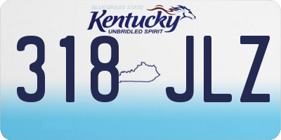 KY license plate 318JLZ