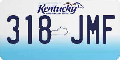 KY license plate 318JMF