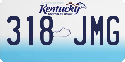 KY license plate 318JMG