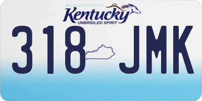 KY license plate 318JMK