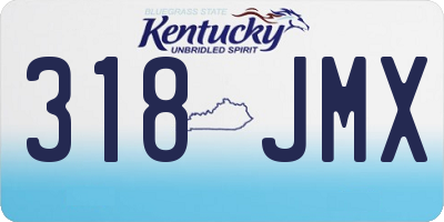 KY license plate 318JMX