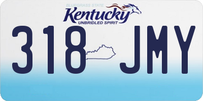 KY license plate 318JMY