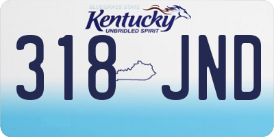 KY license plate 318JND