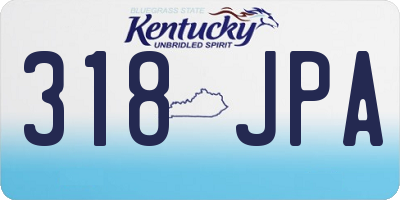 KY license plate 318JPA