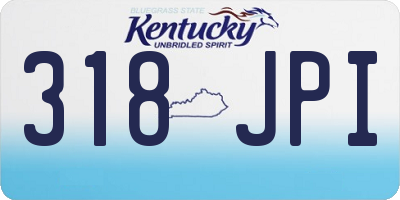 KY license plate 318JPI