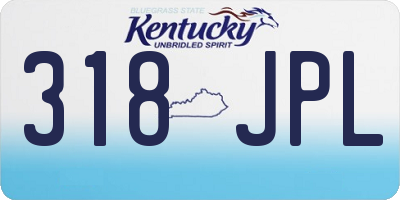 KY license plate 318JPL