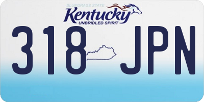 KY license plate 318JPN