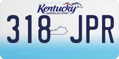 KY license plate 318JPR