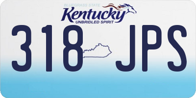 KY license plate 318JPS
