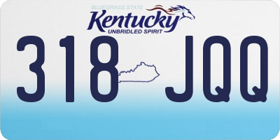 KY license plate 318JQQ