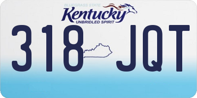 KY license plate 318JQT