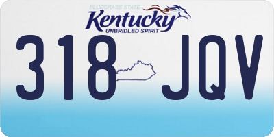 KY license plate 318JQV