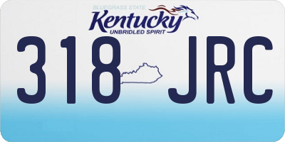 KY license plate 318JRC