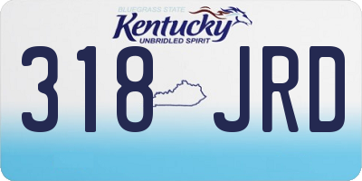 KY license plate 318JRD