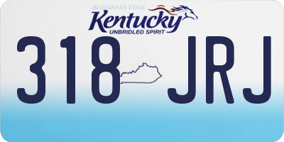 KY license plate 318JRJ
