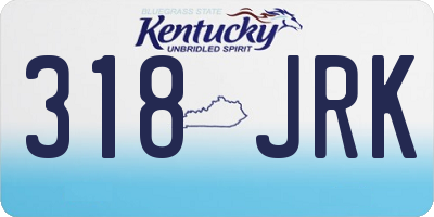 KY license plate 318JRK