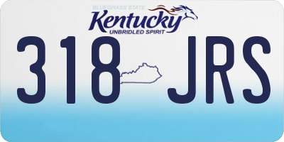 KY license plate 318JRS