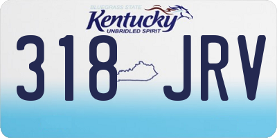KY license plate 318JRV