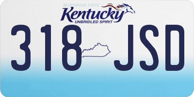 KY license plate 318JSD