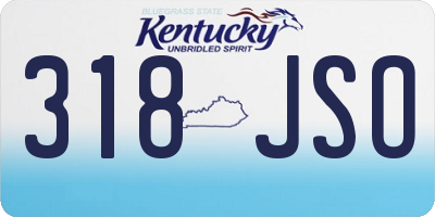 KY license plate 318JSO