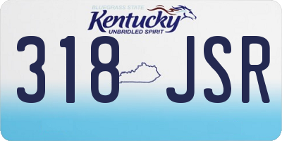 KY license plate 318JSR