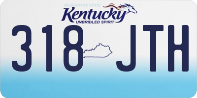 KY license plate 318JTH