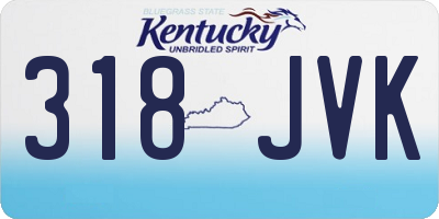 KY license plate 318JVK